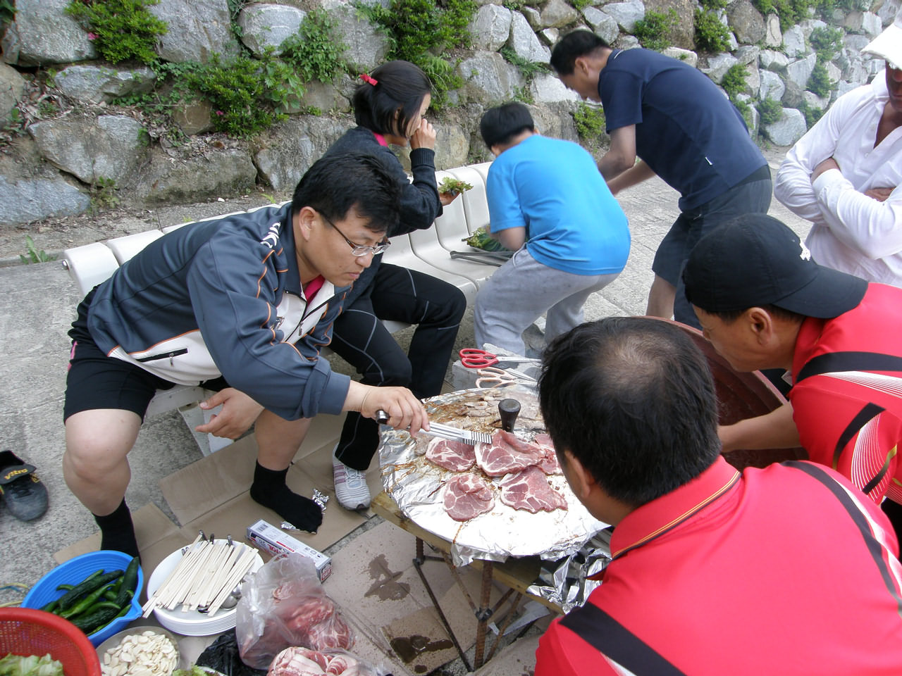 제4남선교회 단합대회(삼겹살파티)